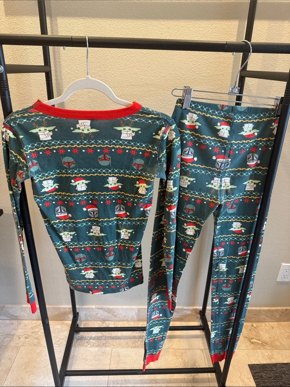 Hanna Andersson Star Wars Mandalorian Holiday Pajama Set
